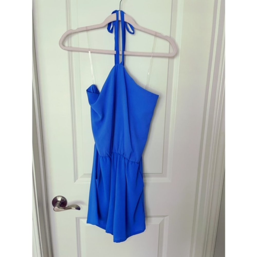 Thychee - Blue Halter Romper